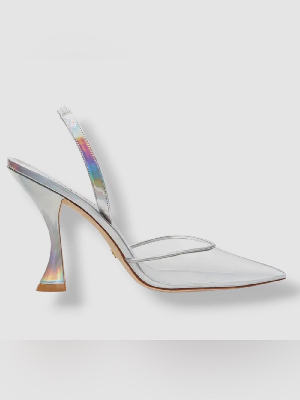 New Stuart Weitzman Women's Sliver SW Xcurve Slingback Pump Heels Shoes Size 6